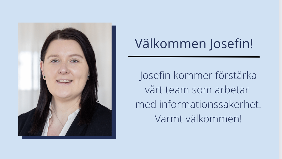 You are currently viewing Varmt välkommen Josefin!