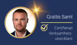 Läs mer om artikeln Grattis Sam till certifieringen!