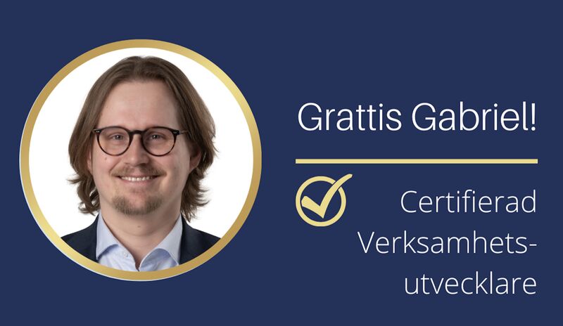Du visar för närvarande Grattis Gabriel – Certifierad verksamhetsutvecklare!