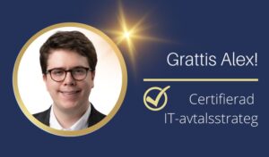 Läs mer om artikeln Grattis Alex – Certifierad IT-avtalsstrateg!