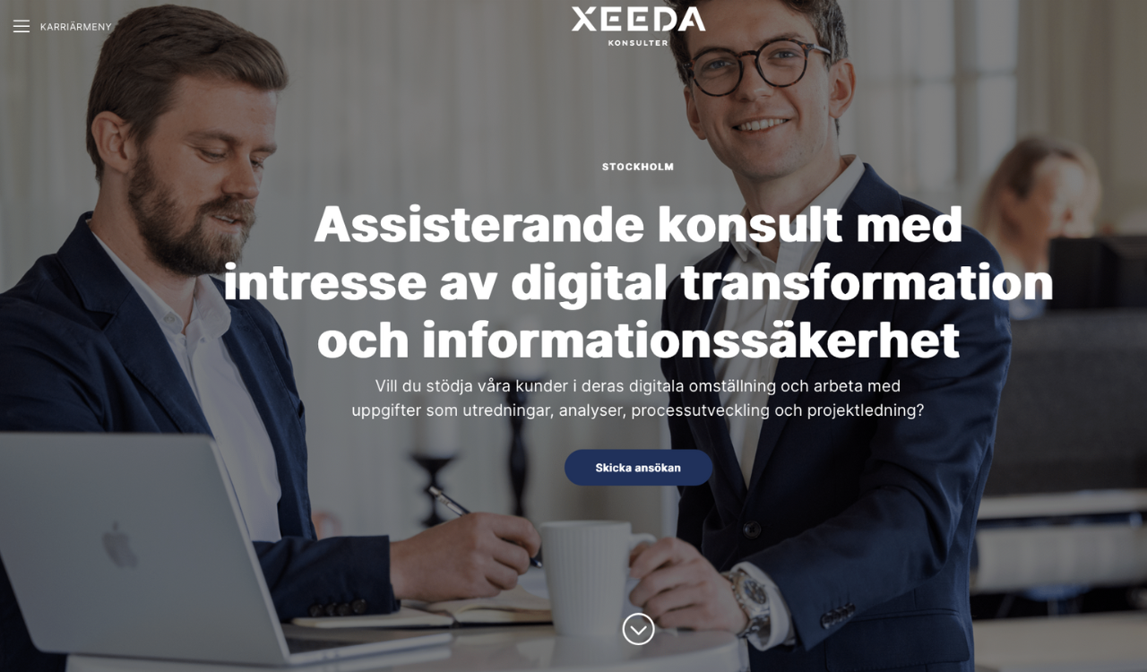 Du visar för närvarande Xeeda rekryterar konsult inom informationssäkerhet och verksamhetsutveckling