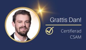 Läs mer om artikeln Grattis Dan till Certified Software Asset Manager!